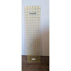 1988 Omnigrid 6 inch by 24 Inch Quilting Ruler Acrylic Sewing Craft Tool USA